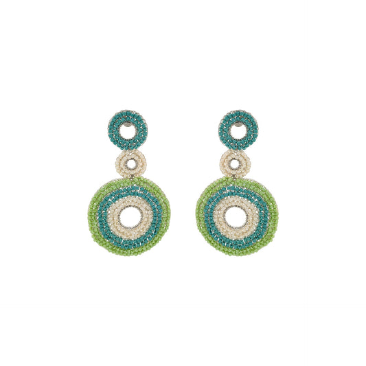 Mint Green Mix Gia Handmade Earrings