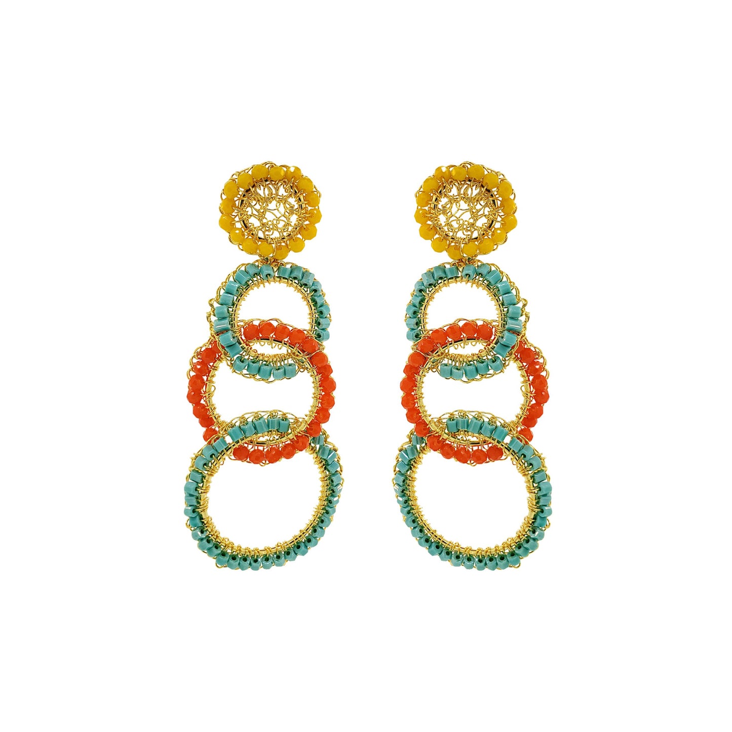 Summer Vibe Mix Olympia Handmade Crochet Earrings
