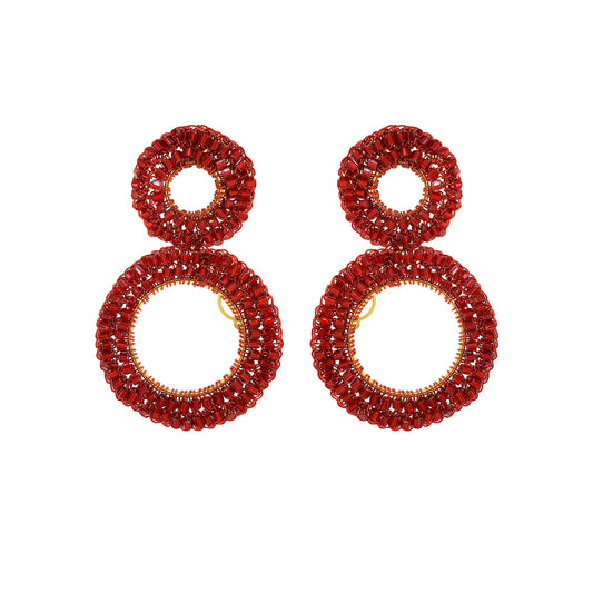 red-velvet-mix-nyx-handmade-crochet-earrings-18k-gold-filled-wire-luxury-designer-statement-jewelry-ear