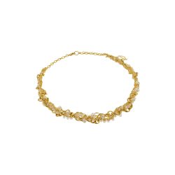 Clear & Gold Hera Handmade Necklace
