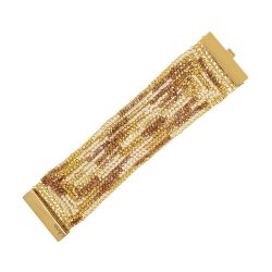 Golden Mix Signature Handmade Crochet Bracelet