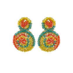 Summer Vibe Mix Mix Dahlia Mini Handmade Earrings