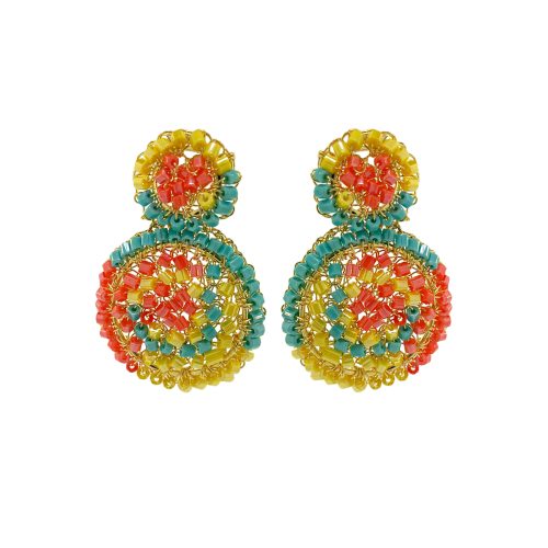 Summer Vibe Mix Mix Dahlia Mini Handmade Earrings