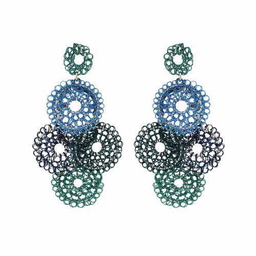 Ocean Blue Mix Juliette Handmade Earring